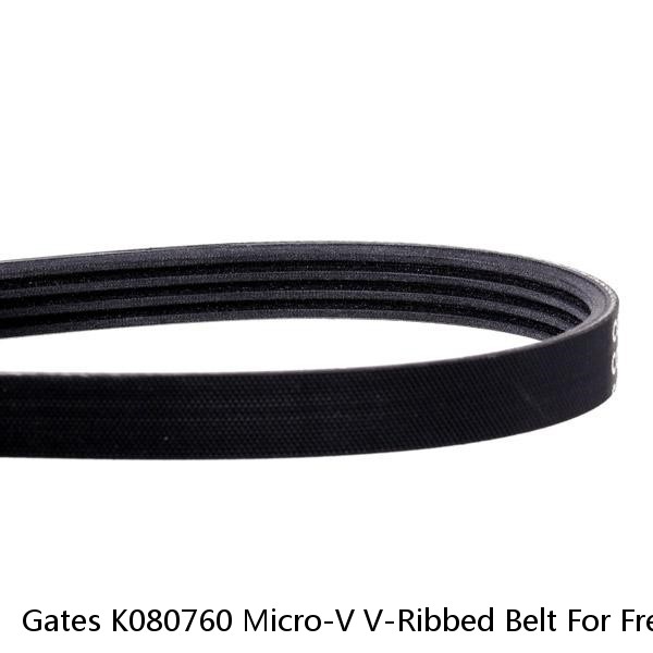 Gates K080760 Micro-V V-Ribbed Belt For Freightliner Condor 2001-2002