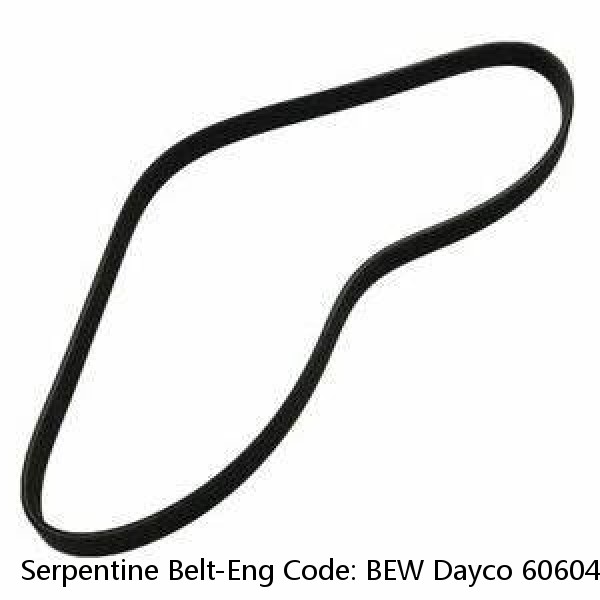 Serpentine Belt-Eng Code: BEW Dayco 6060470 #1 image